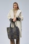 Zoozie Bags Bolso Tote de Lona Crema y Leopardo
